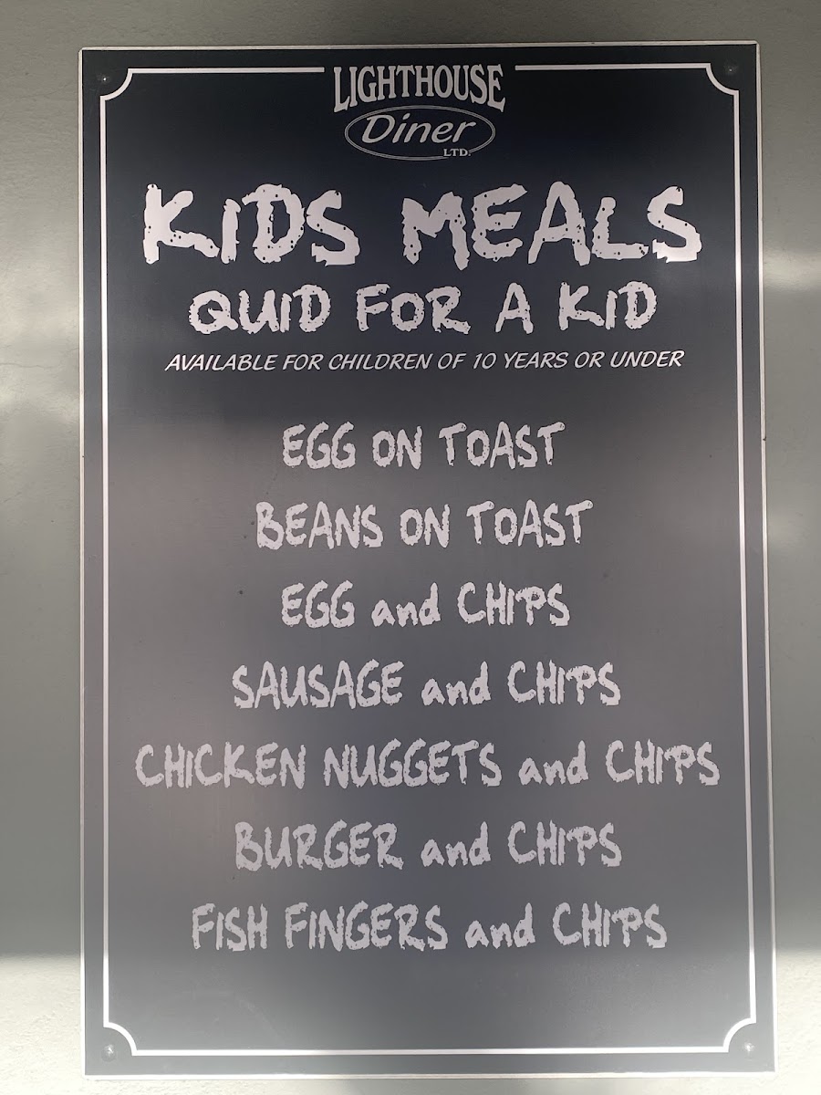 Menu Lighthouse Diner Cash Only.-4